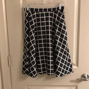 Black and white skirt